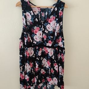 Torrid Floral Sleeveless High-low Top